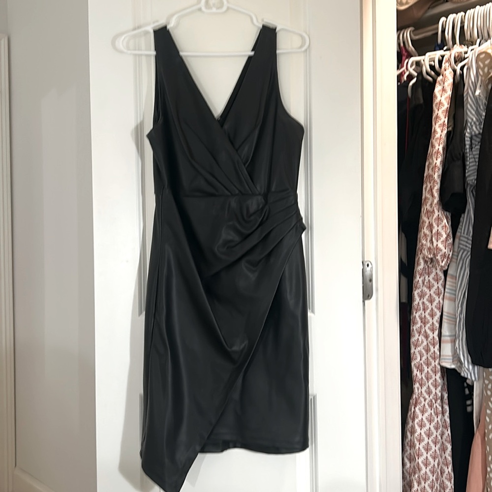 Guess black leather dress